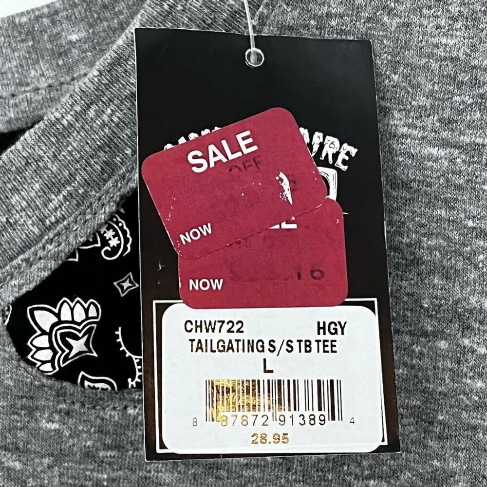 Chillionaire Women's Large Tailgating Tshirt Heather Gray NWT from Buckle - Picture 12 of 12